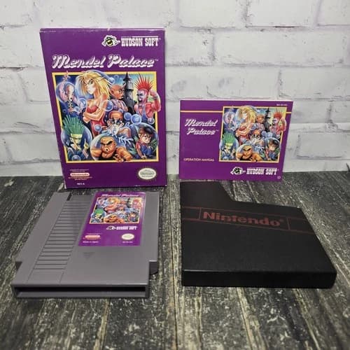 Mendel Palace (Nintendo NES, 1990) Complete CIB Cleaned & Tested