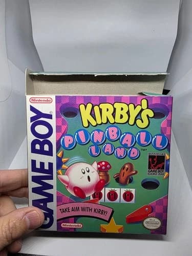 Kirby's Pinball Land (Nintendo Game Boy, 1993) CIB - CLEAN IN BOX WITH MANUAL