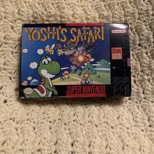 Yoshi's Safari Super Nintendo Entertainment System SNES CIB 28