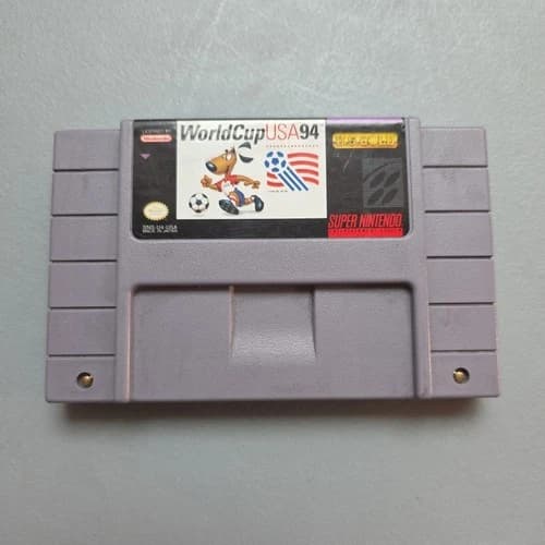 World Cup Soccer USA 94 Super Nintendo SNES, 1994 Authentic Cartridge Tested