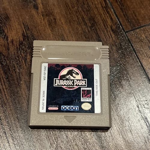 Jurassic Park (Nintendo Gameboy, 1993) Video Game Cartridge | Original