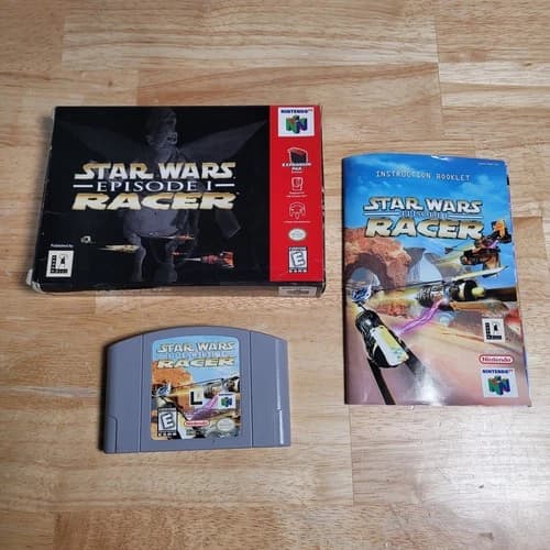 Star Wars Episode I: Racer N64 Nintendo 64, 1999 CIB w Manual – Tested