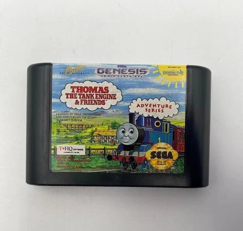Sega Thomas The Tank Engine Friends Genesis Game Cartridge Tested