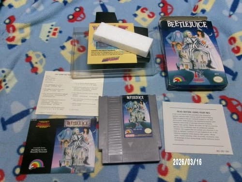 #894 Beetlejuice Nintendo NES CIB COMPLETE LOOKS NEW CIB