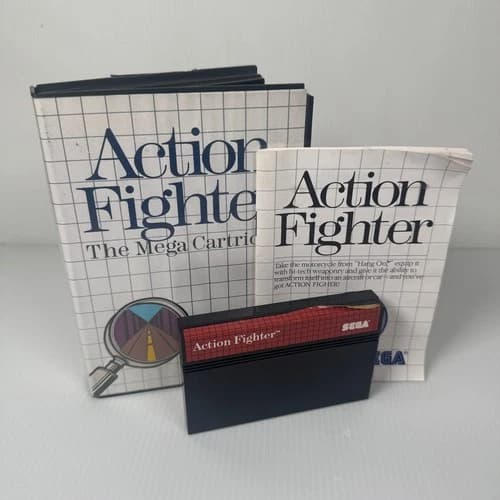 Action Fighter Sega Master System Video Game Classic Retro Complete CIB