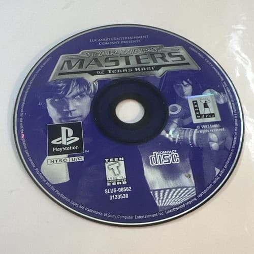 Star Wars Masters of Teras Kasi (Sony Playstation 1, 1997) PS1 DISC ONLY