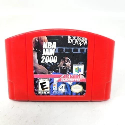 NBA Jam 2000 N64 (Nintendo 64, 1999) Authentic Tested Working