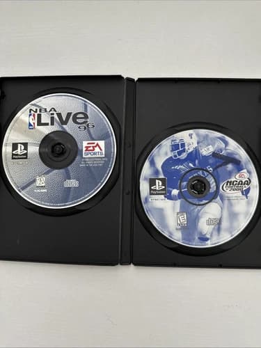 NCAA Football 2000 and NBA Live 96 Sony PlayStation 1 Discs Only - Tested