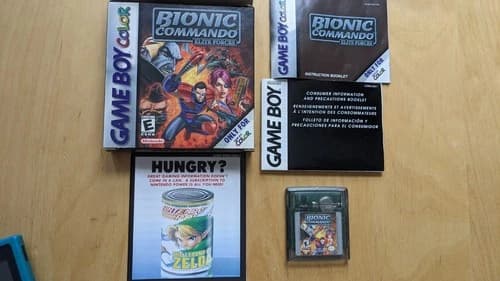 Bionic Commando Elite Forces Nintendo Game Boy Color GBC Authentic Cartridge