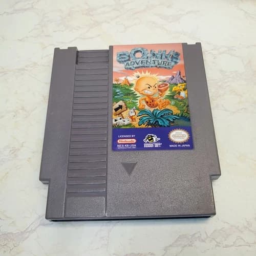 Bonks Adventure NES Cart Game Nintendo Cleaned Tested Polished Working New Label