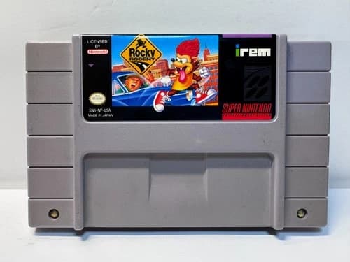Rocky Rodent (Super Nintendo SNES, 1993) Authentic. Working. Nice Labels!