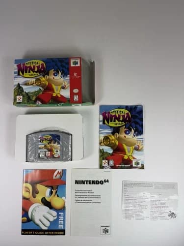 Mystical Ninja Starring Goemon Nintendo 64 N64 100% Complete In Box CIB Reg