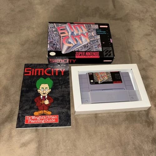 SimCity (Super Nintendo Entertainment System, 1991) CIB
