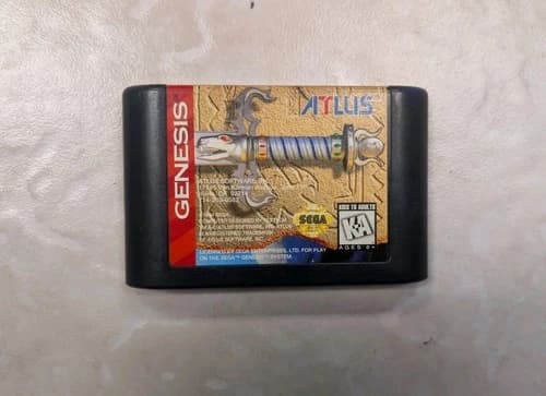Crusader of Centy Sega Genesis Atlus Official Authentic Cartridge Tested Works