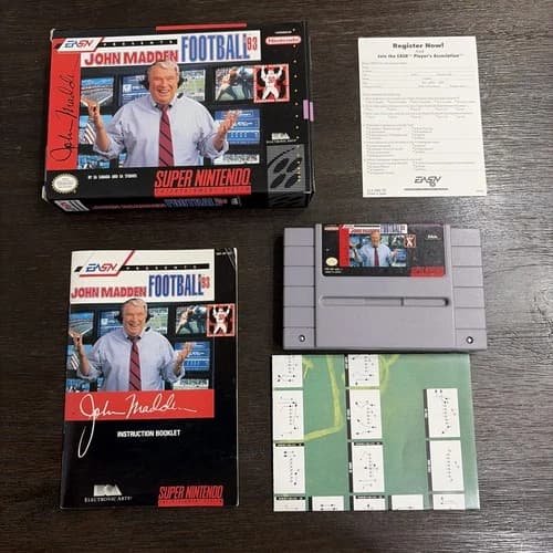 John Madden Football 93 - SNES - See Pictures.