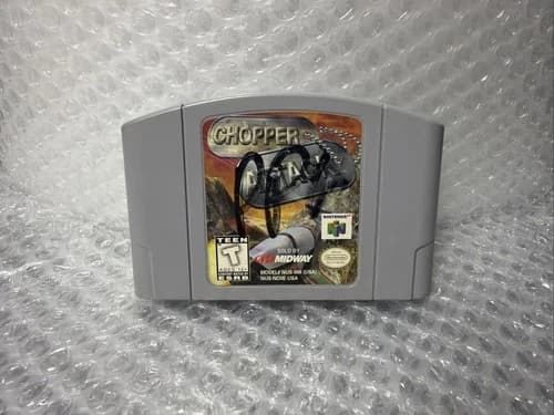 Chopper Attack Nintendo 64 N64 Authentic! Tested Working Fast Shipping