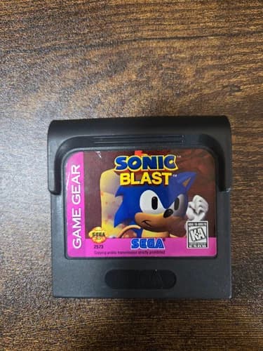 Authentic Sonic Blast Sega Game Gear Cartridge Only