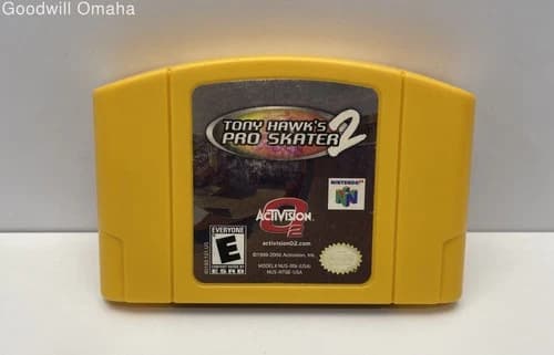 Nintendo 64 (N64) - Tony Hawk's Pro Skater 2 - Authentic - Boot Tested