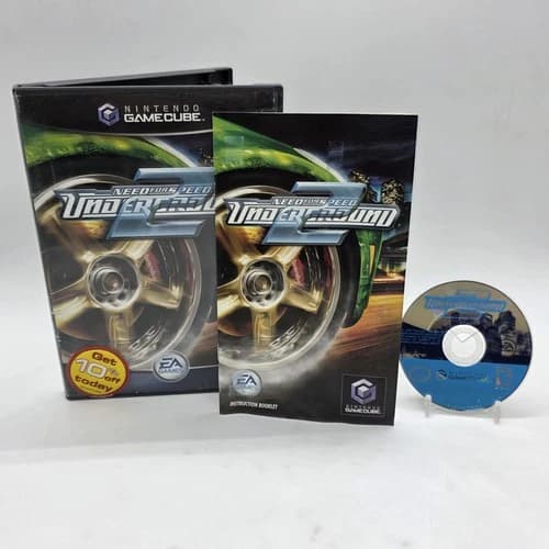 Need for Speed Underground 2 Nintendo GameCube Complete CIB Black Label Tested