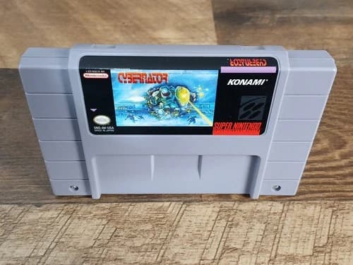 Cybernator (Super Nintendo SNES, 1993) Game Only - Tested