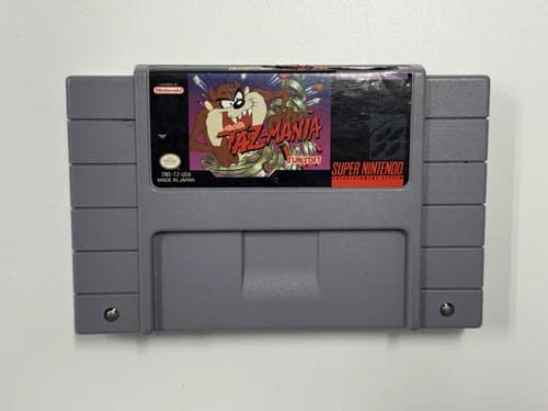 Taz-Mania Super Nintendo SNES Cleaned Tested