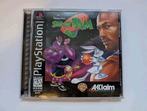 Space Jam (Sony PlayStation 1, 1996) Complete CIB w/ Manual
