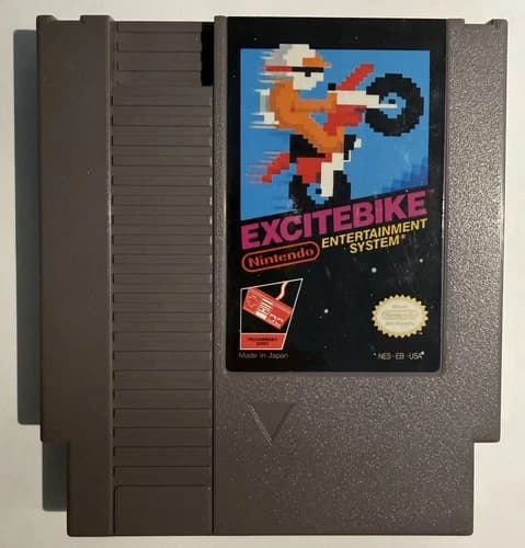 Excitebike NES Nintendo Entertainment System Game Cartridge Authentic