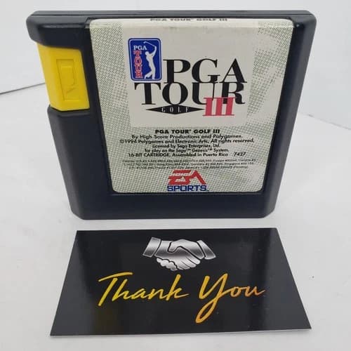 PGA Tour Golf III 3 (Sega Genesis) Cleaned & Tested