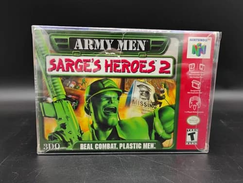 Army Men Sarge's Heroes 2 N64 Authentic - CIB