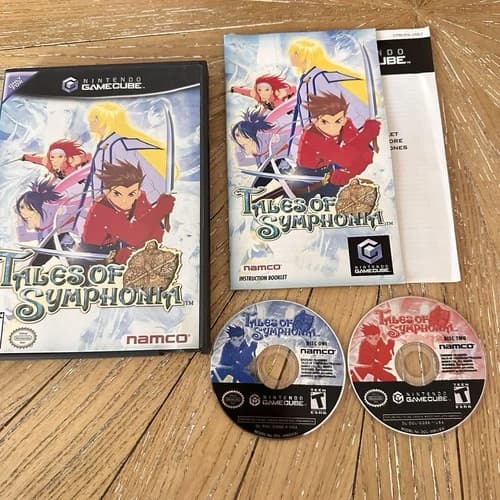 Tales of Symphonia Nintendo GameCube Complete CIB w/Manual 2-Discs - Tested