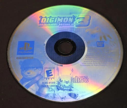 Digimon World 3 Sony PlayStation 1 PS1 2002 Disc Only Tested