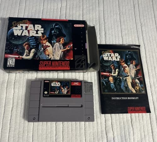 Super Star Wars (SNES) Super Nintendo CIB Complete Box 1992 JVC RARE