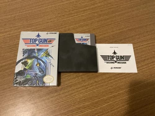 Top Gun: The Second Mission (Nintendo NES, 1989) Complete In Box