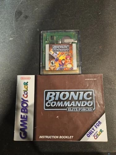 Bionic Commando Elite Forces (Nintendo, Game Boy Color GBC) Authentic Tested ...