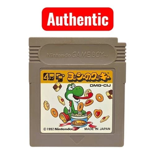 Yoshi's Cookie (Nintendo GameBoy, 1992) JP Authentic Tested L19