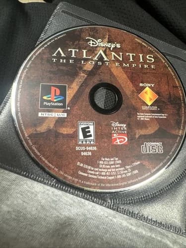 Disney's Atlantis: The Lost Empire (Sony PlayStation 1, 2001) Disc Only Tested