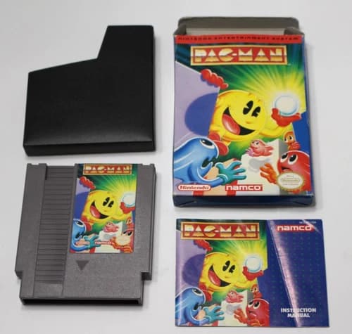 Pac-Man Nintendo NES 1993 Complete CIB RARE NAMCO Variant