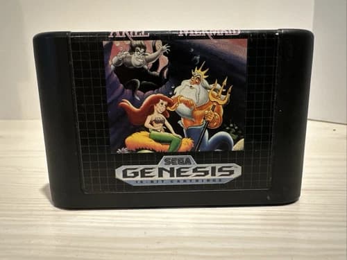 Authentic Sega Genesis Disney’s Ariel The Little Mermaid Tested and Working