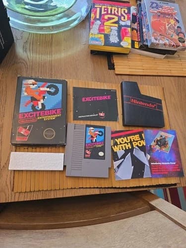 Excitebike NES Nintendo - CIB Fully Complete With Everything Authentic Black Box