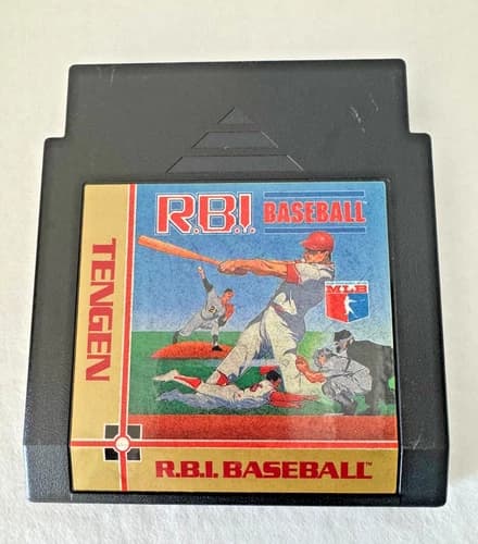 Tengen RBI Baseball - Nintendo NES - Black Cartridge - Original Owner