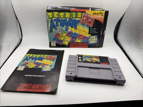 Tetris Attack (Super Nintendo SNES) Complete in Box CIB