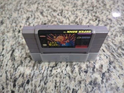 Super Bonk (SNES) - Authentic Hudson Soft - Tested & Working