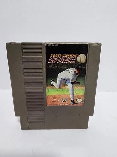 Roger Clemens' MVP Baseball (Nintendo NES, 1991) Authentic Cartridge - Tested