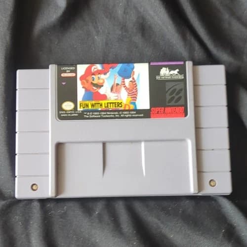 Nintendo Mario's Early Years: Fun with Letters Super Nintendo SNES NTSC-U/C