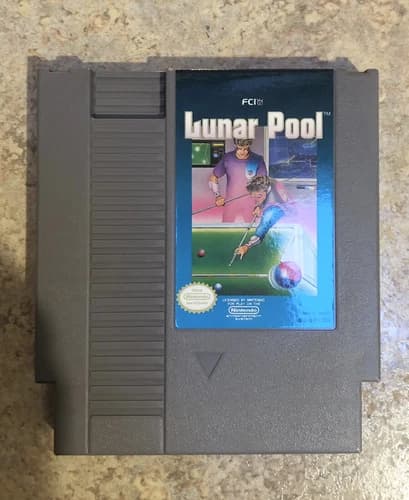 Lunar Pool (Nintendo Entertainment System, NES, 1987) - Cart Only - Tested!