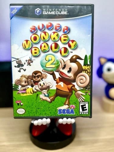 Super Monkey Ball 2 Nintendo GameCube Complete CIB Black Label