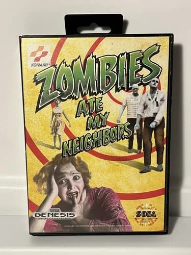 Zombies Ate My Neighbors (Sega Genesis, 1993) Complete, Tested, Clean, CIB