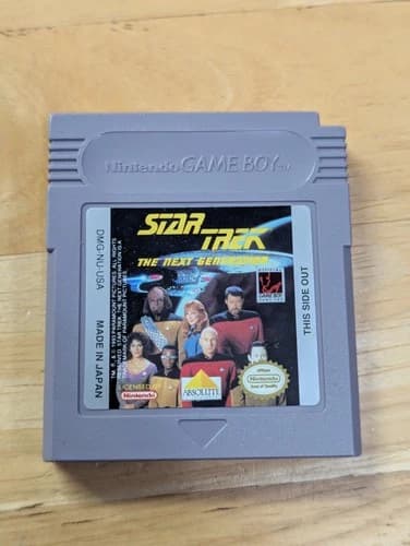Star Trek: The Next Generation (Nintendo Game Boy, 1993) Tested Working Nice