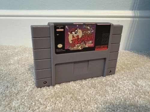 Super Nintendo SNES Taz-Mania Video Game Tested Working