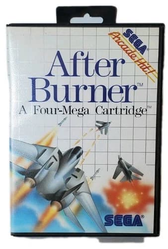After Burner (Sega Master System, 1988) Complete CIB Flight Battle Game Working